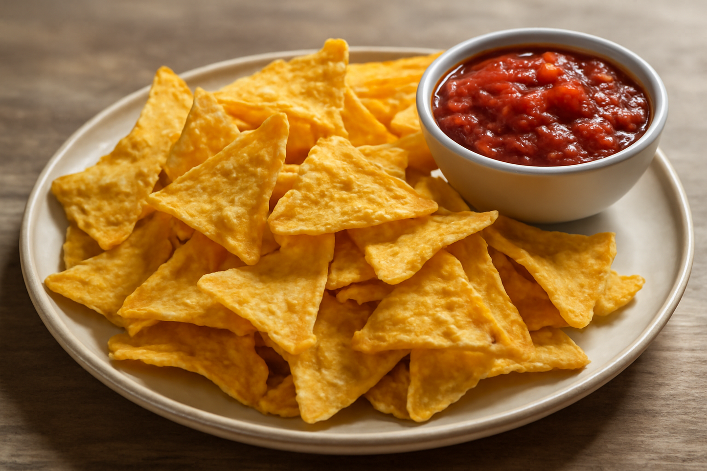 NACHOS WITH SALSA DIP